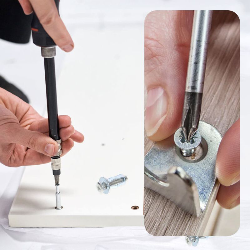 Zinc-plated expansion pin set with flower expansion nut