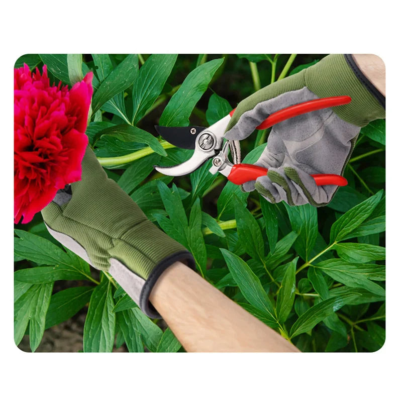 Gartenhandschuhe mit Rindsleder-Verstärkung – Dornenschutz