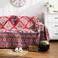 Überwurf Bohemian mit Quasten – Wendbares Design aus Baumwolle