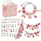Bracelet Craft Kit with Colorful Beads and Charms