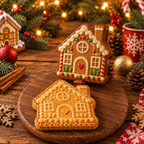 Christmas cookie & mini pie embossing mold with flip-open design - 3D motifs, 8 designs