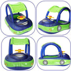 Baby Schwimmsitz mit Sonnendach – Aufblasbar mit Spielzeug