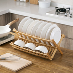 Bamboo drying rack with vertical slots