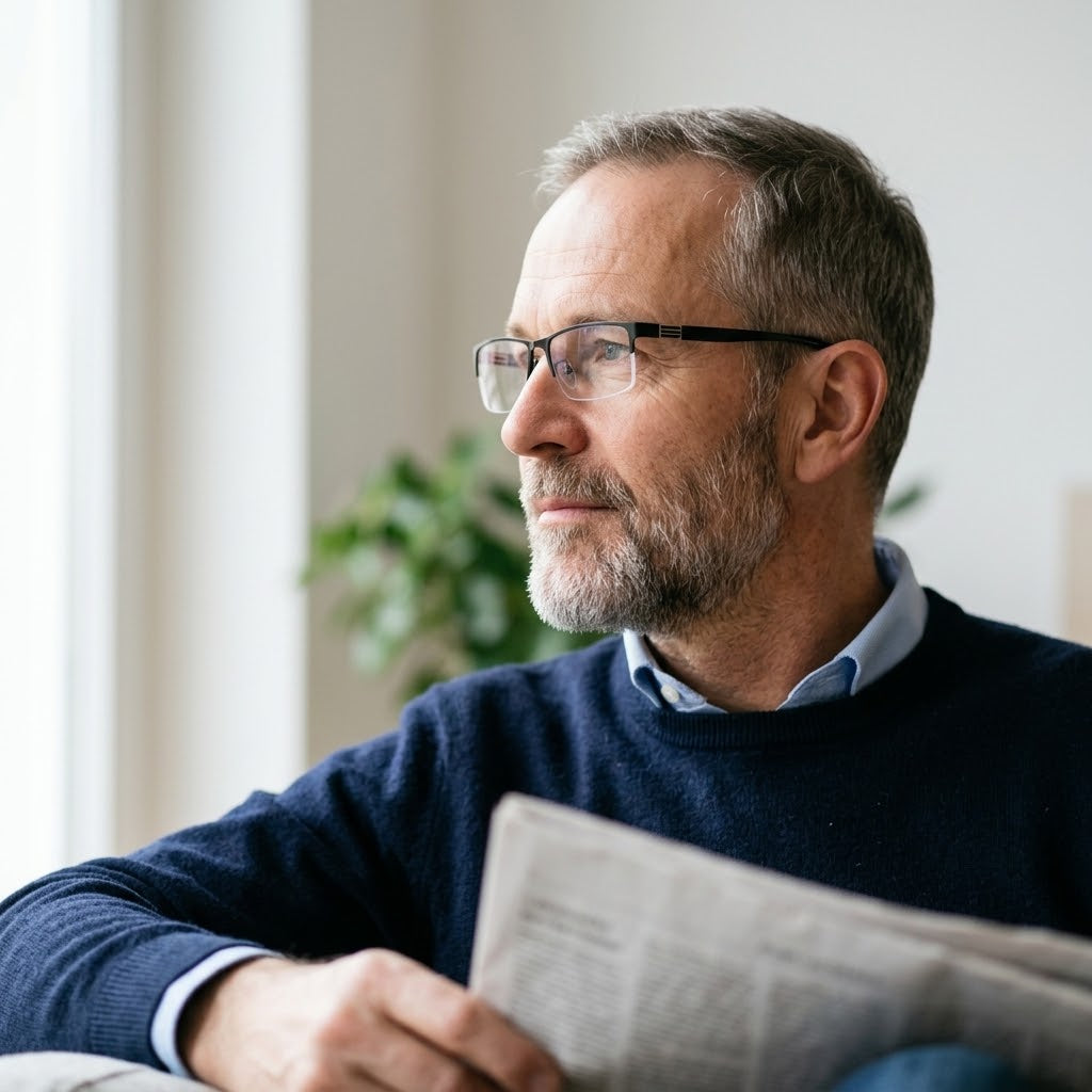 Bifocal reading glasses for near and far – semi-rimless, +1.0 to +4.0 dpt