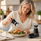 Salz- und Pfefferstreuer Edelstahl im Pinguin-Design