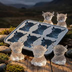 Eiswürfelform Silikon Highland-Kuh mit 6 Mulden