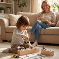 Wooden Screw Board for Children – 8 Different Fasteners