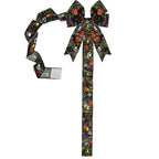 Leuchtende Halloween-Türschleife mit Kürbismotiv
