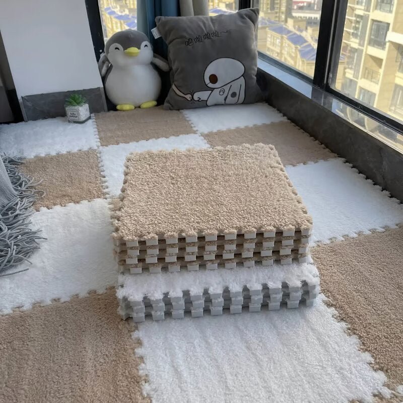 Puzzleteppich-Fliesen mit Schaumstoff – Weiche Bodenfliesen