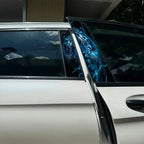 Car B-pillar protective film with scratch protection