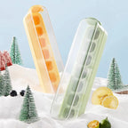 Eiswürfelform mit Pressmechanismus