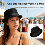 Sommer Pork Pie Hut Mesh atmungsaktiv für Damen und Herren