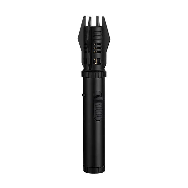 Gas lighter with 360° nozzle and metal housing