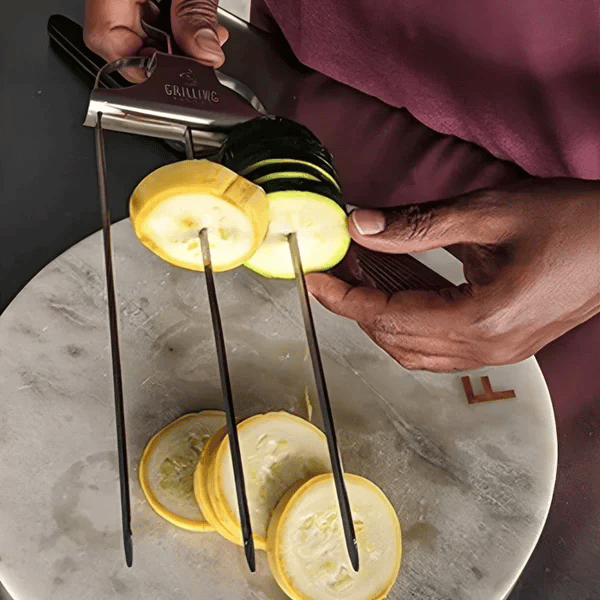 Grill Skewer Set with Scraper (Set of 3)