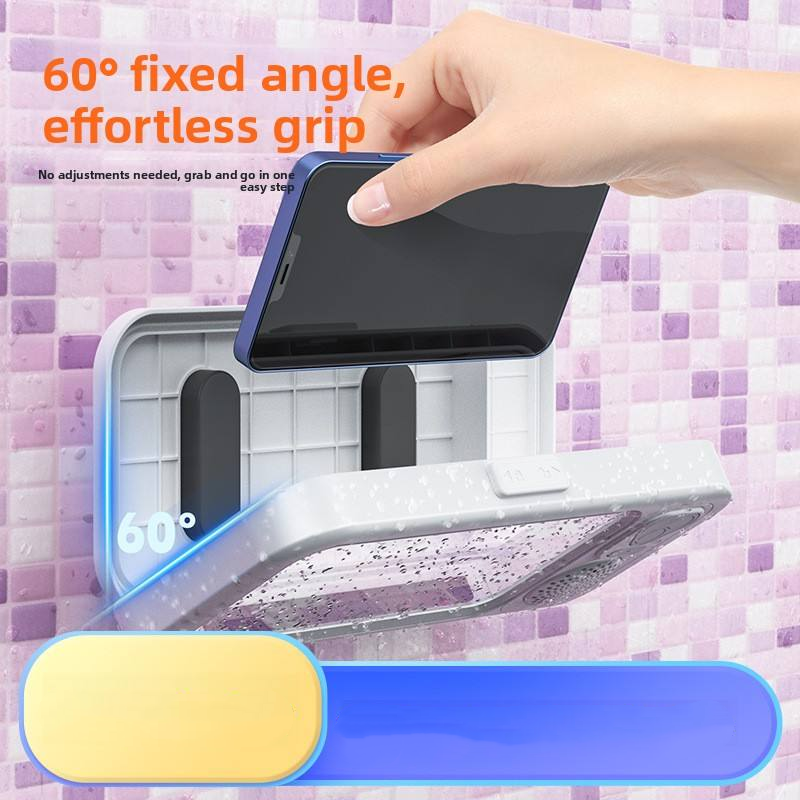 Wasserdichte Handyhalterung für Dusche mit Bluetooth-Lautsprecher