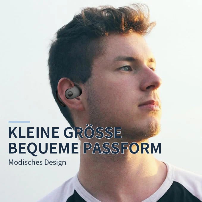 Bluetooth-Kopfhörer kabellos mit Ohrhaken