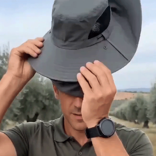 Sonnenhut mit abnehmbarem Nackenschutz und Gesichtsmaske
