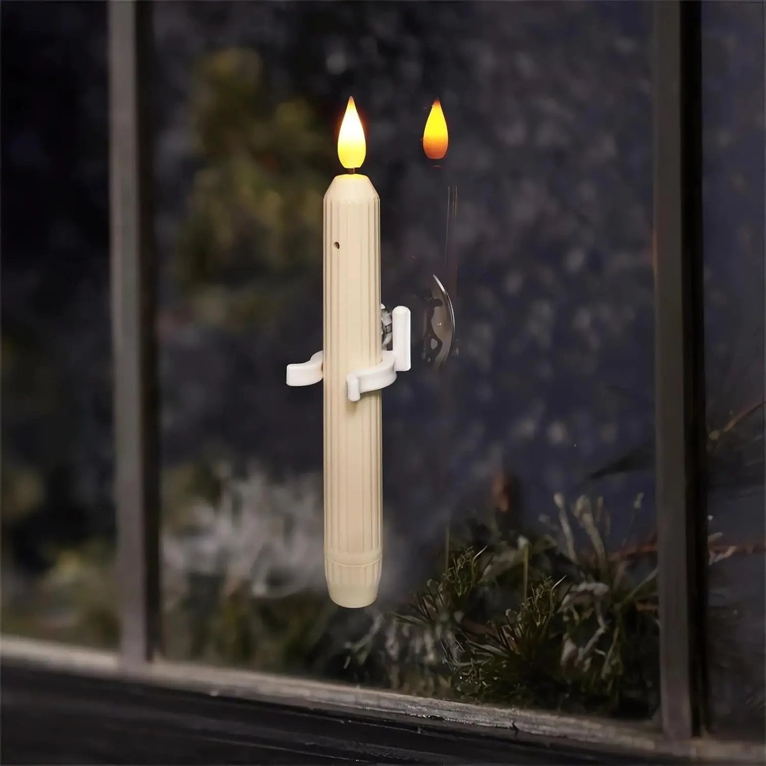 6er-Set LED-Fensterkerzen mit Dämmerungssensor – Realistische, warmweiß flackernde Flamme für gemütliche Abende Mivoza Deutschland