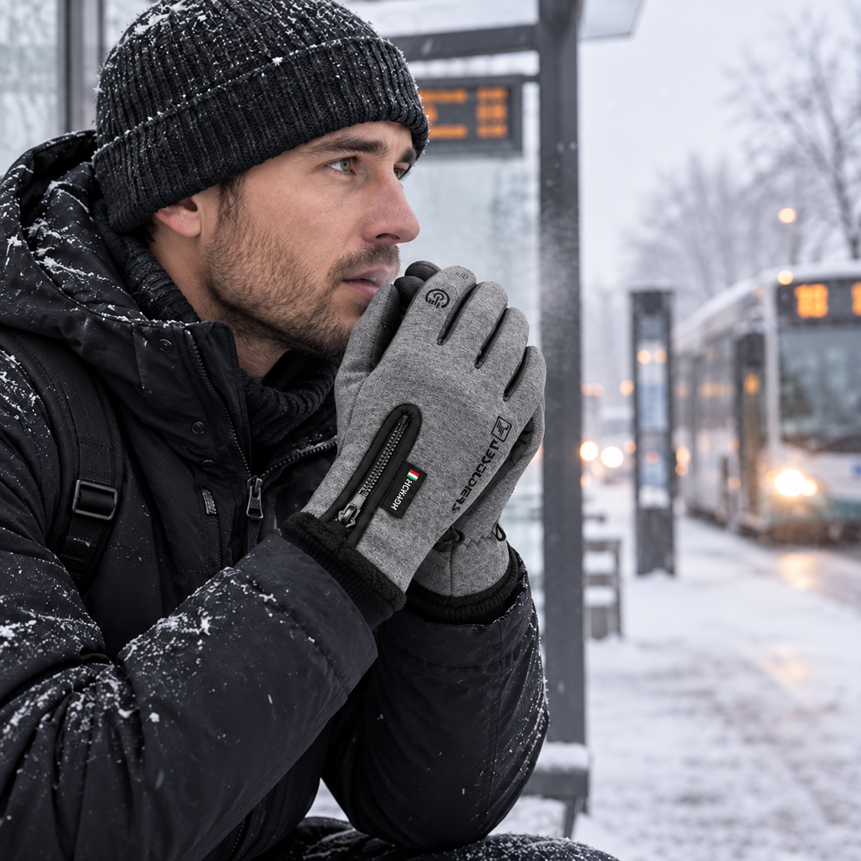 Thermohandschuhe wasserdicht mit Touchscreen-Funktion