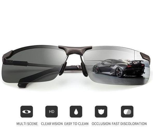 Photochrome Sonnenbrille mit UV400-Schutz und Polarisierung