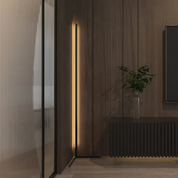 Dimmable LED Corner Floor Lamp with Remote Control