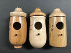 Kolibri-Futterhaus Holz mit Naturmotiv – 13 cm hoch, wetterfest