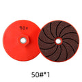 Polishing disc with cooling structure for angle grinders