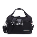 Women's handbag with shoulder strap and multiple compartments