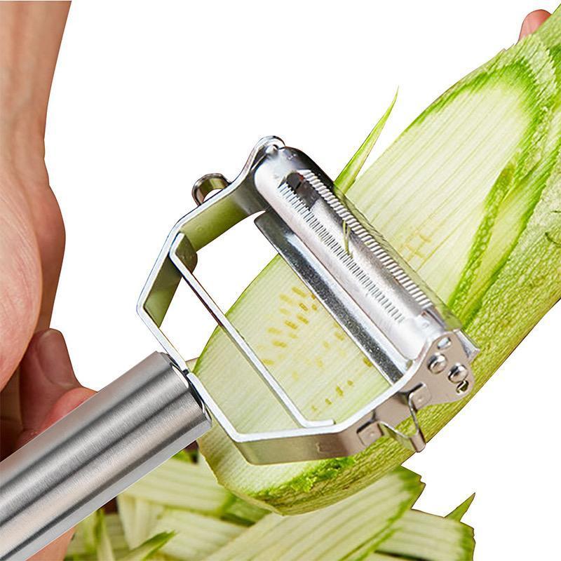 Gemüseschäler Edelstahl mit Julienne-Klinge