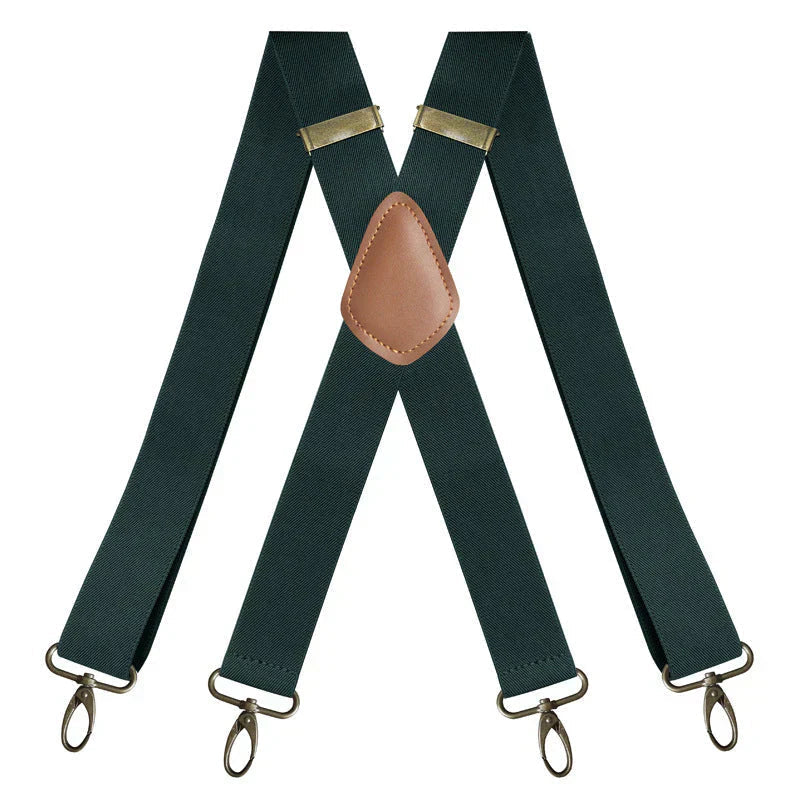 Men's adjustable suspenders with Y-back
