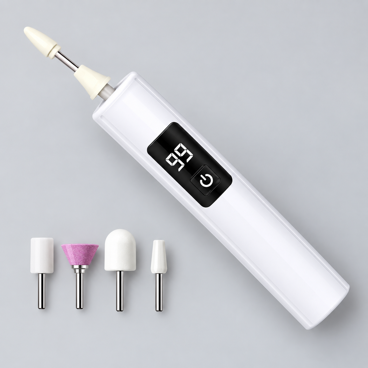 Elektrischer Nagelfeile-Set mit 4 Aufsätzen