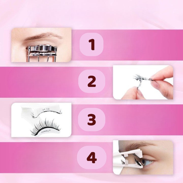 Wiederverwendbare Magnet-Wimpern – Schneller Halt, Natürlicher Look, Kein Kleber