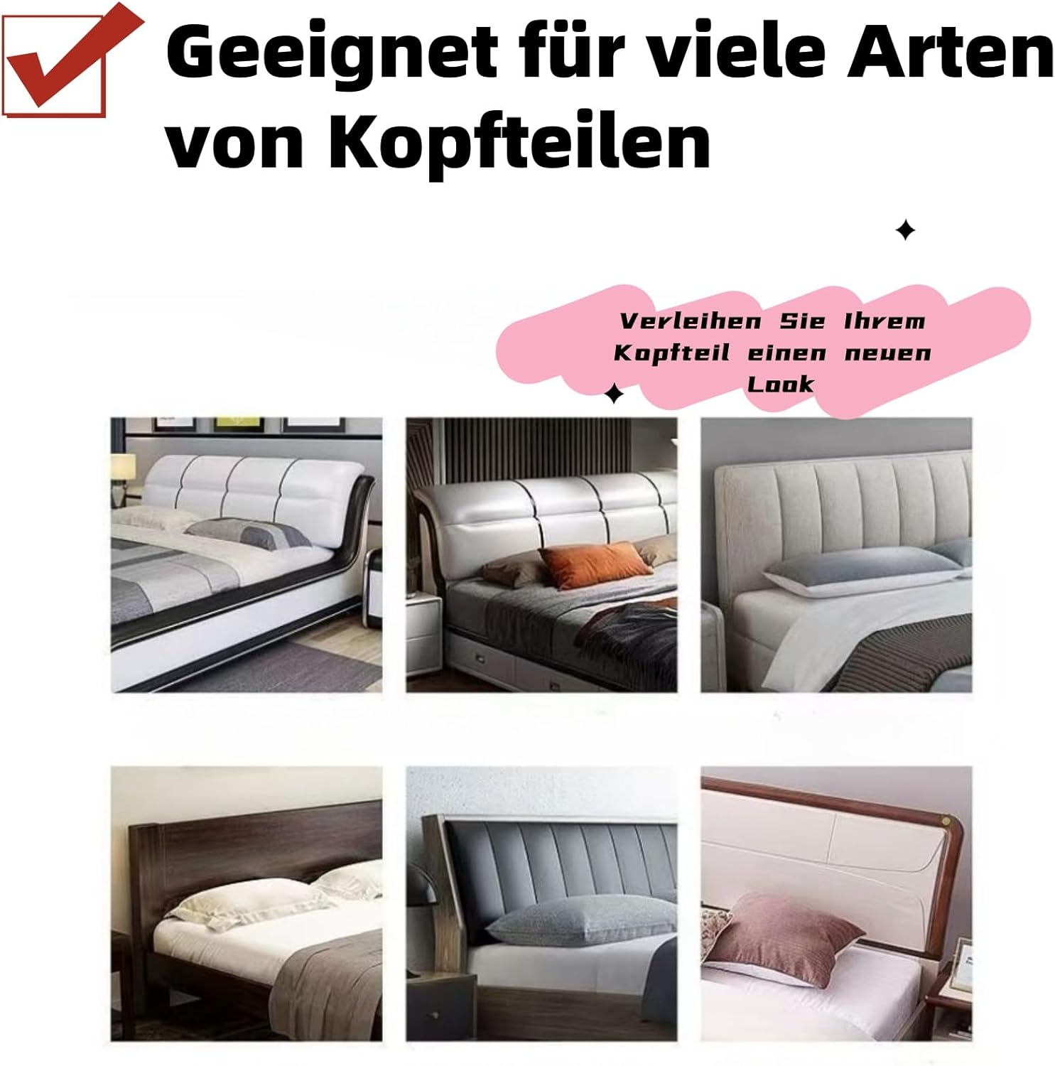 Headboard Cover for Beds – Soft Padding