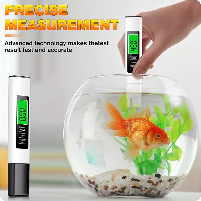 Digital water testing device 4-in-1 with titanium probe