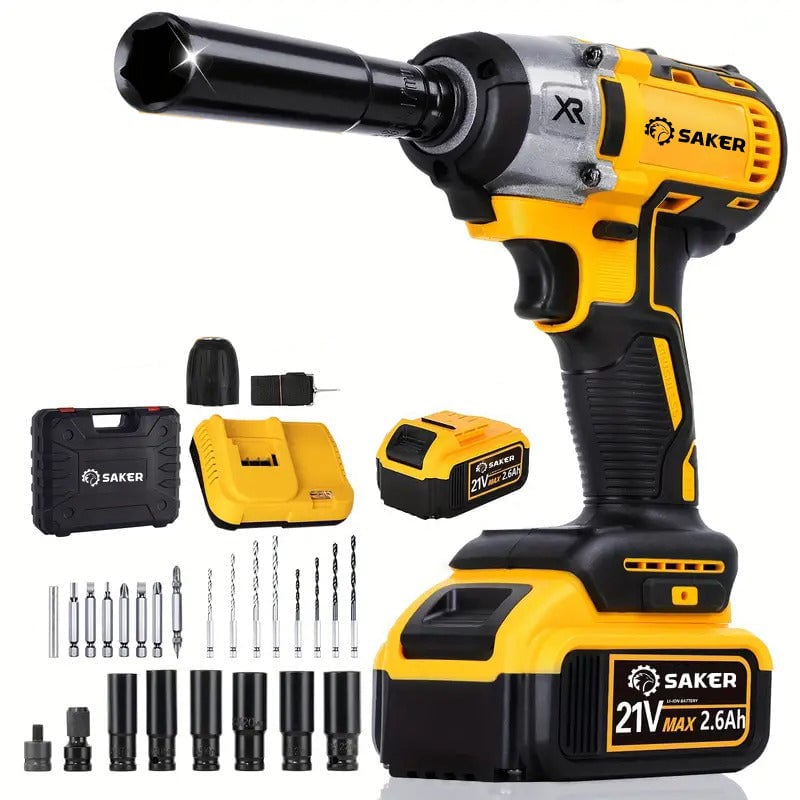 21V Cordless Impact Wrench with Brushless Motor