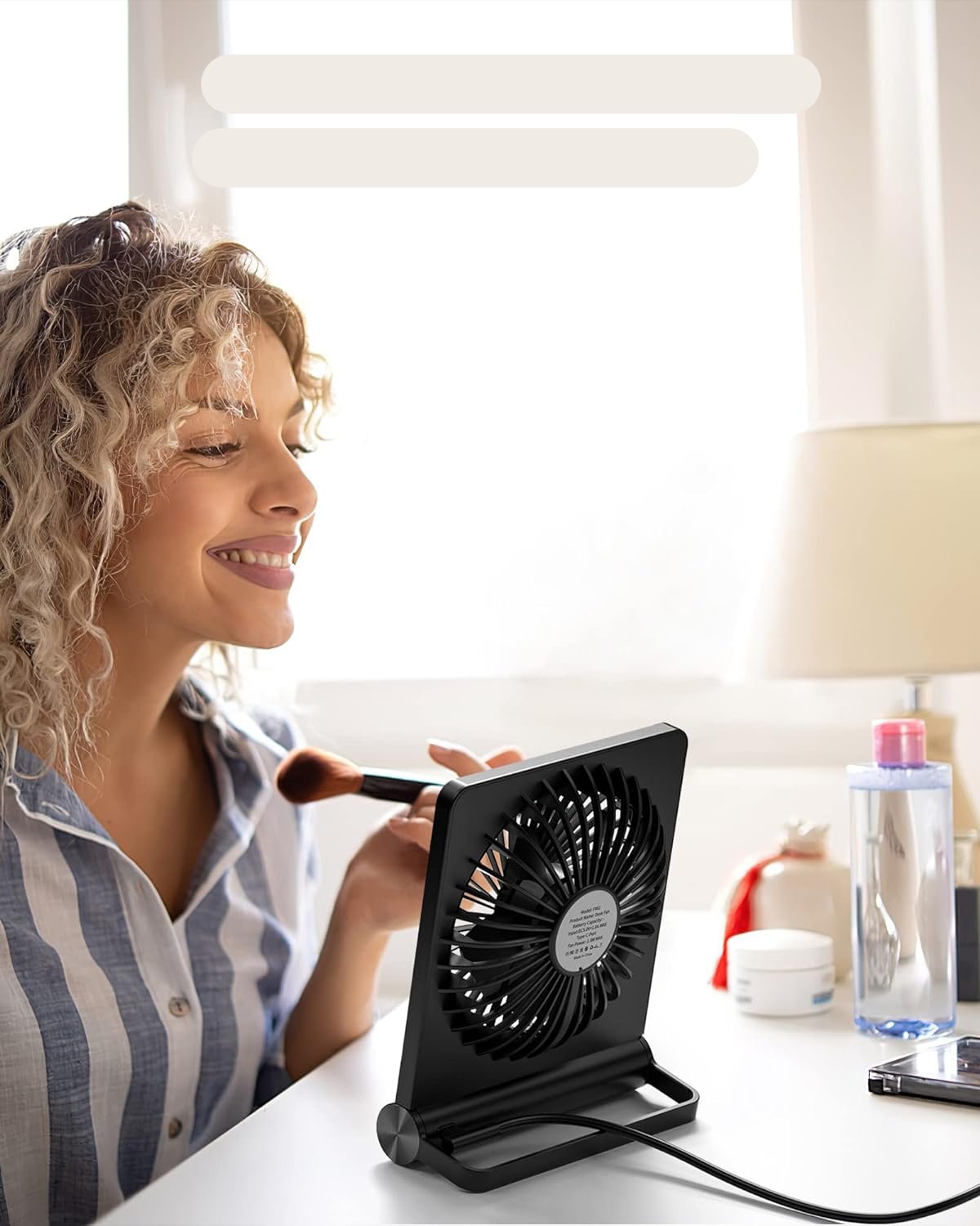 Tischventilator Ultra-leise mit verstellbarem Winkel