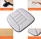 Memory foam car seat cushion with ergonomic design