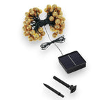 Solar String Lights Moroccan 12m – 100 LED Balls, Warm White, Waterproof
