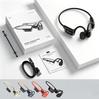 Waterproof bone conduction headphones with 32 GB MP3 player, IPX8