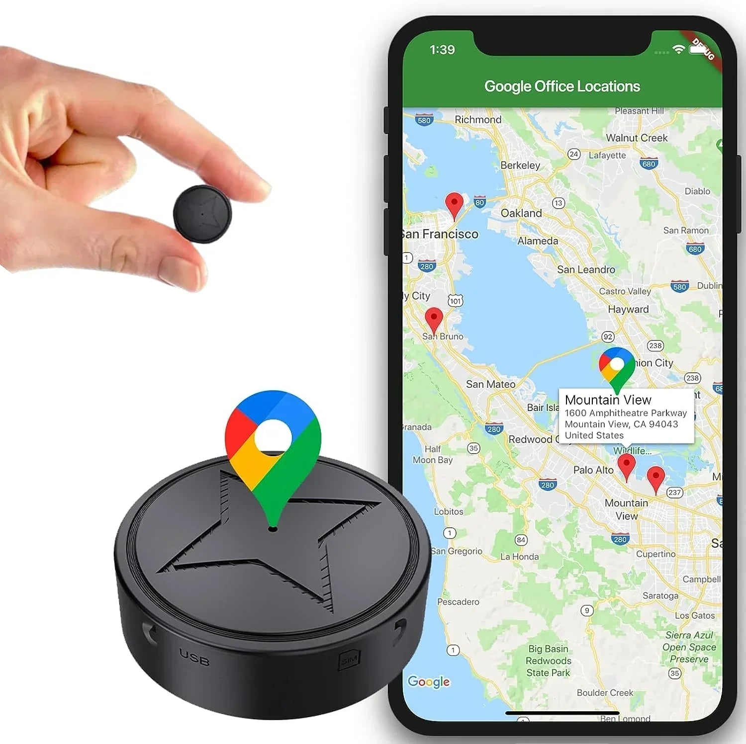 GPS Tracker magnetisch wasserdicht mit Echtzeit-Ortung