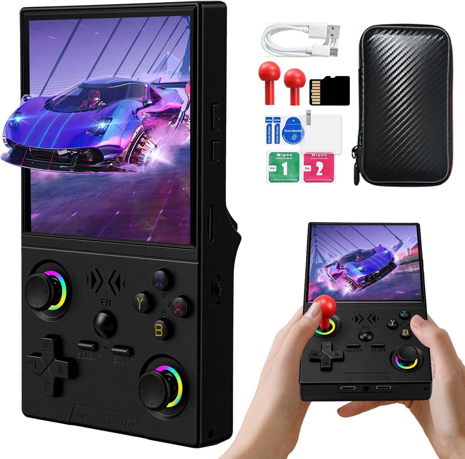 Retro-Handheld-Spielkonsole mit 3,5-Zoll-HD-Bildschirm