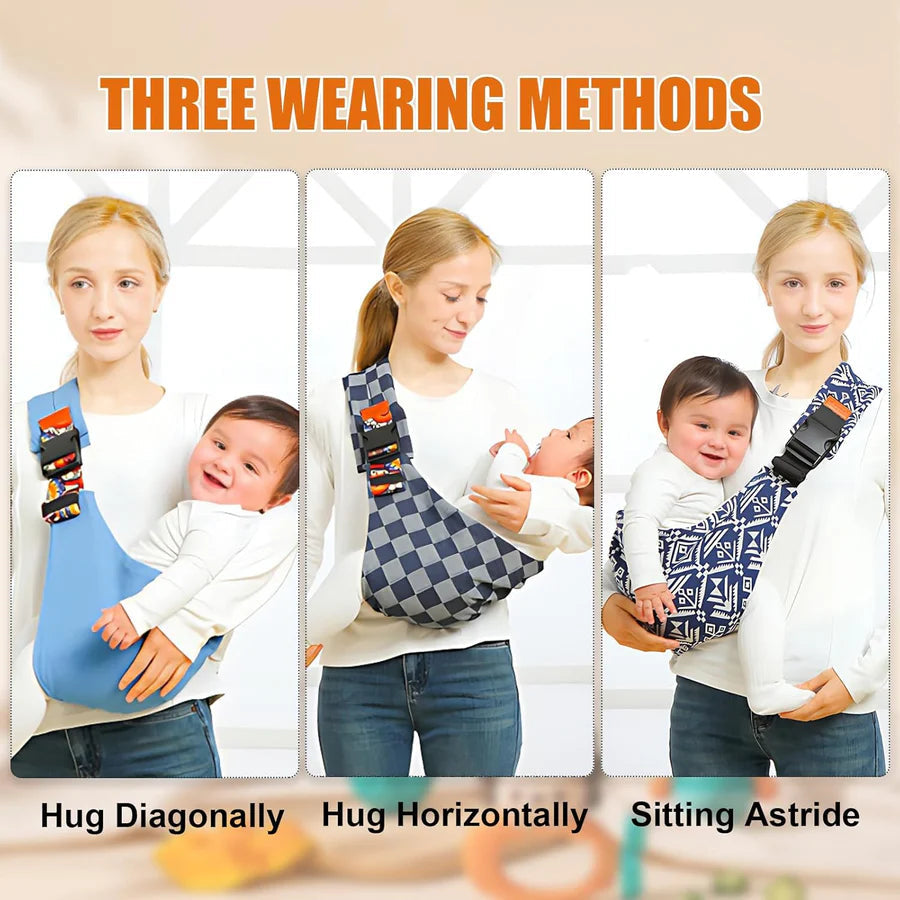 Adjustable baby carrier with buckle system