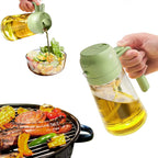 2-in-1 Oil Spray Bottle & Pourer – 470 ml Glass