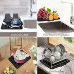 Silicone Drip Mat with Drainage Channel for the Kitchen