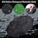 Regenschirm umgekehrt mit reflektierenden Streifen