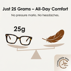 Reading glasses with blue light filter – Flexible spring hinges