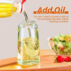2-in-1 Oil Spray Bottle & Pourer – 470 ml Glass
