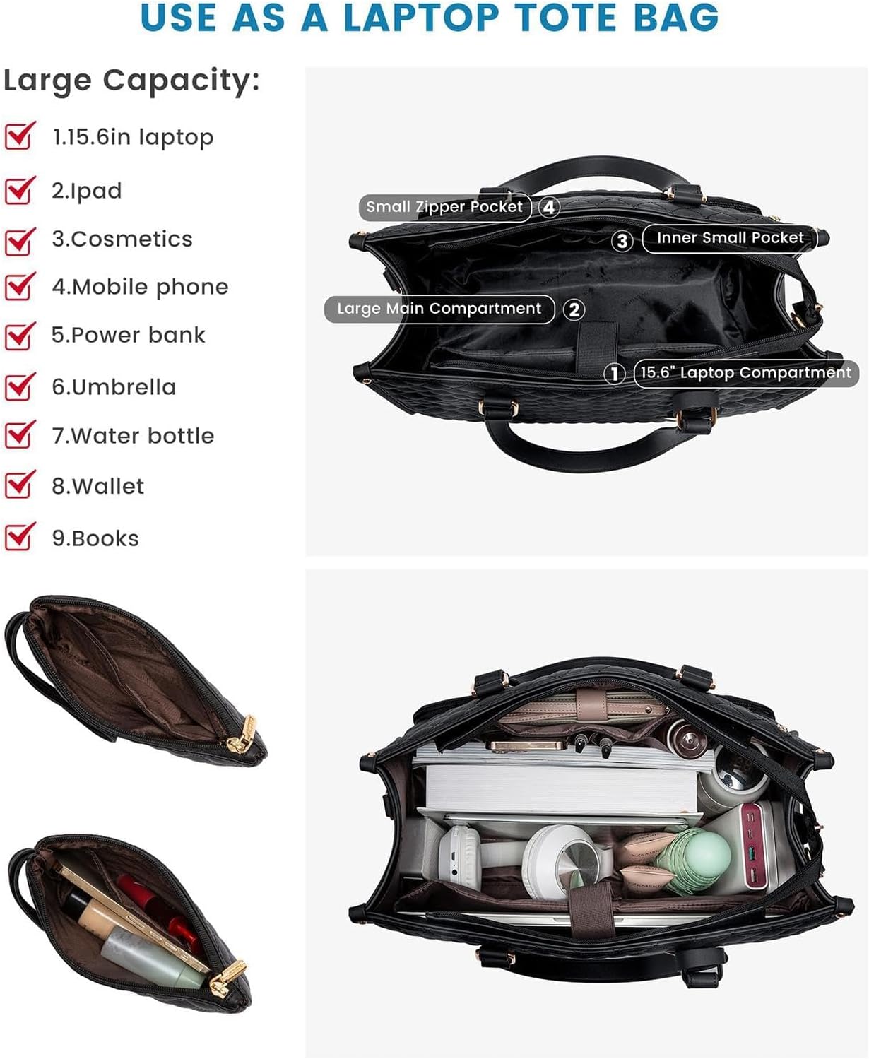 Cooler bag with laptop compartment – insulated, 2 compartments, cm
