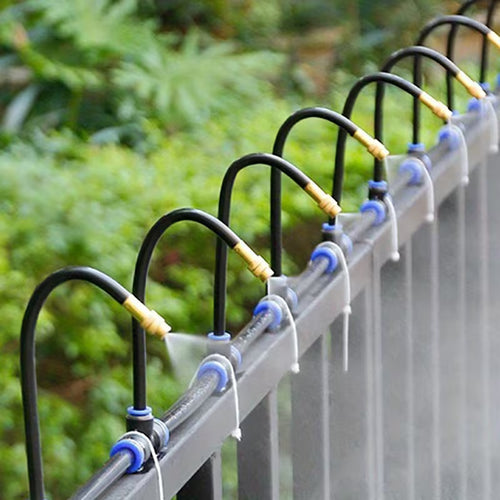 Bewässerungssystem für Garten & Balkon — 360° Sprühdüsen, ohne Strom