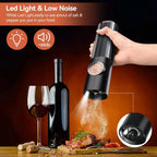 Electric Salt and Pepper Mill Set with Charging Station
